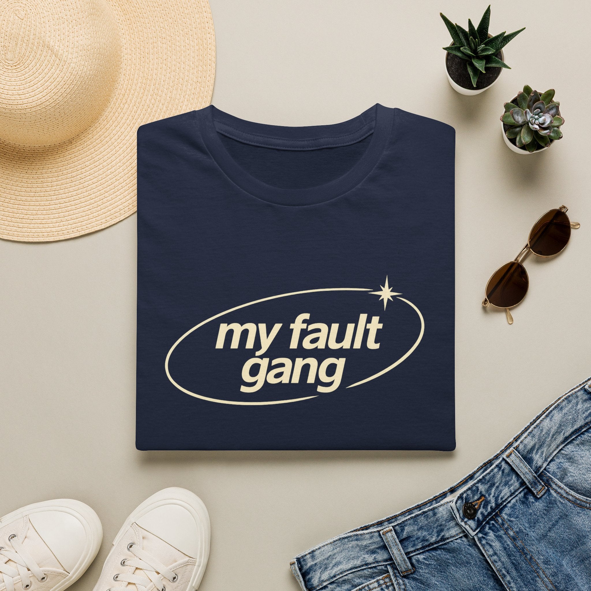 My Fault Gang T-Shirt — Cute Retro Script Graphic Tee