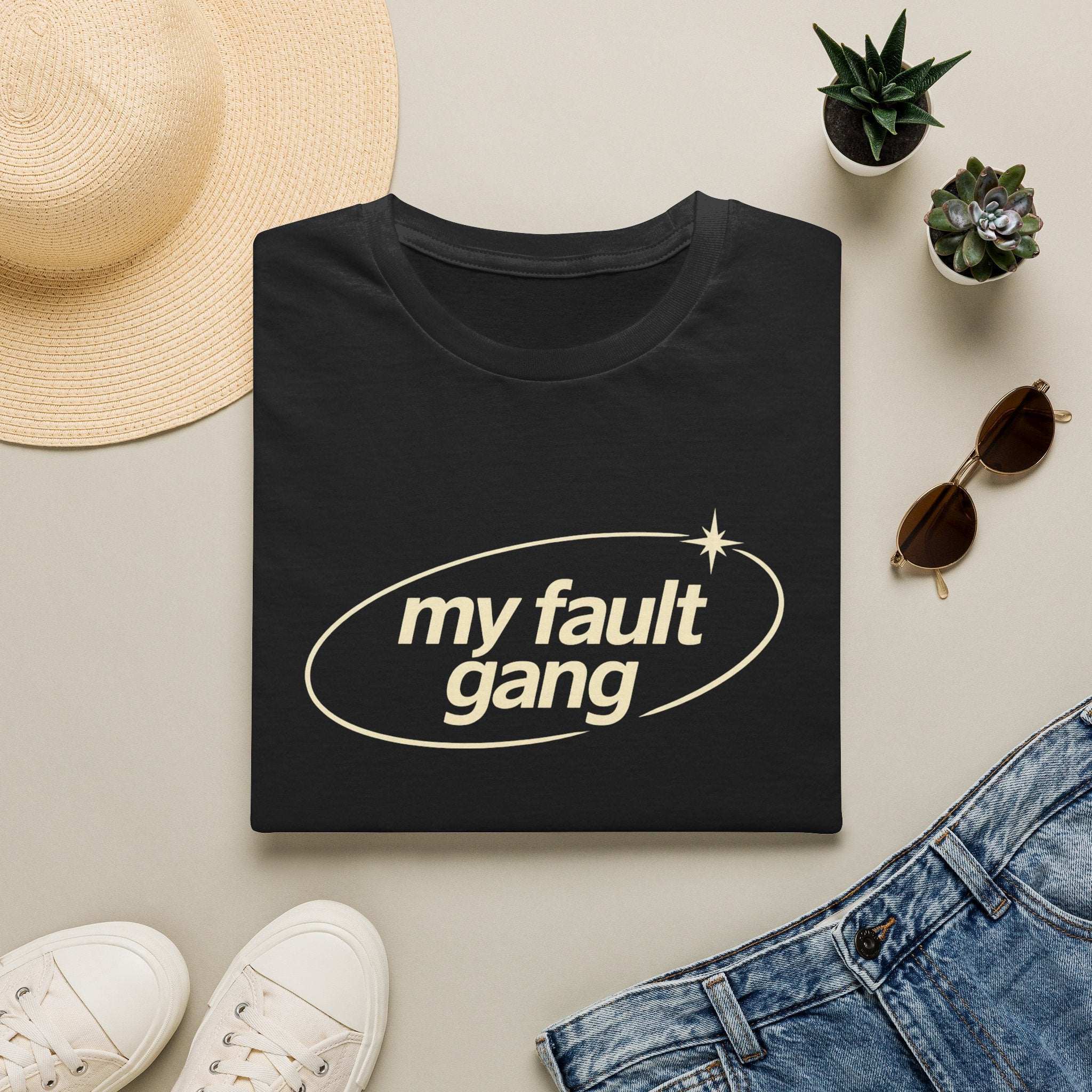 My Fault Gang T-Shirt — Cute Retro Script Graphic Tee